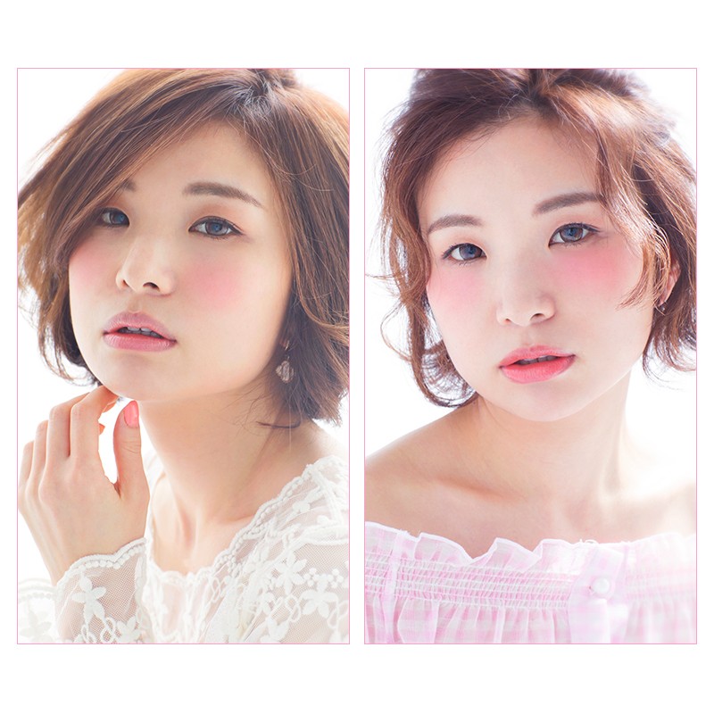 上品モテもおフェロ系も！ １つのチークでカンタン２変化！【ピンクチーク編】