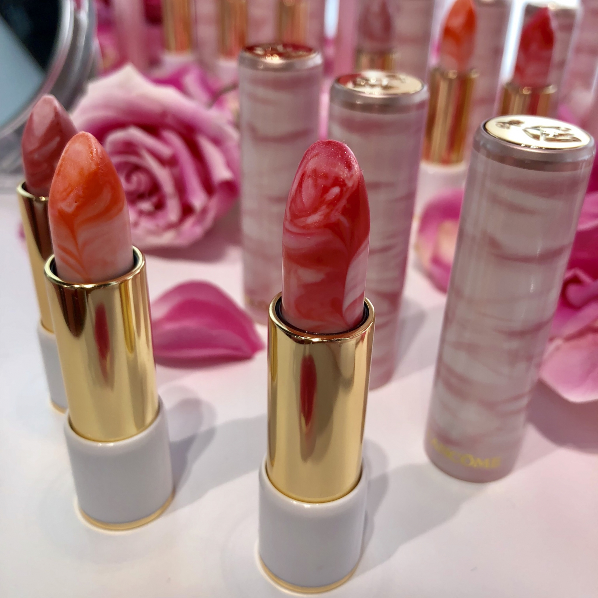見たことないマーブルの口紅!ランコムの春の新製品