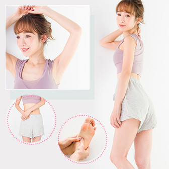 痩せる！ 千波さんの1分マッサージ