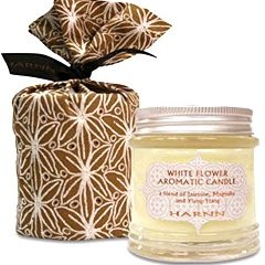 HARNN トラベルキャンドルホワイトフラワー